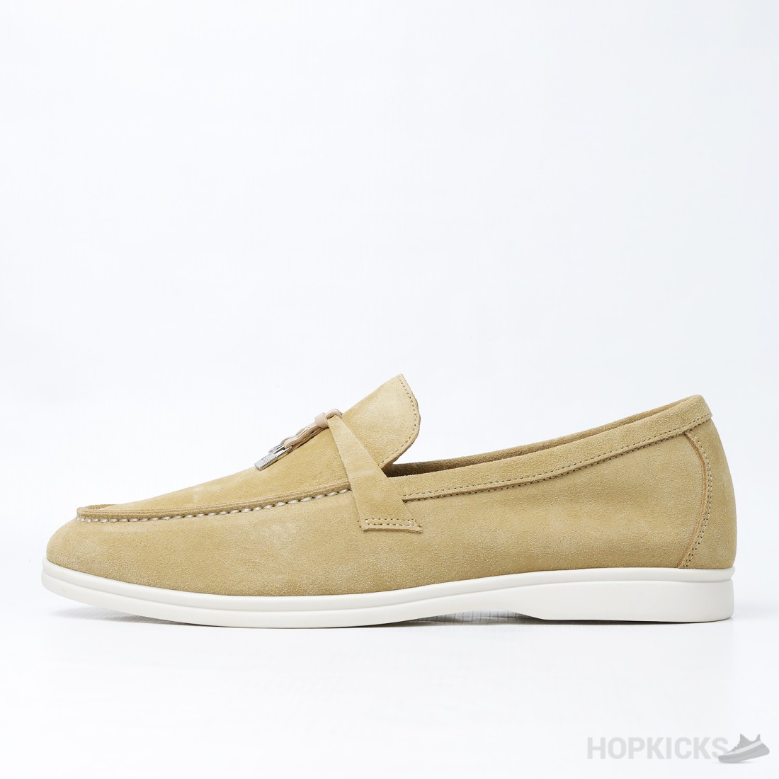 Loro Piana Summer Charms Walk Suede Loafer Dot Perfect